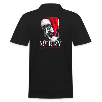Père Noël joyeux Chiens de Noël Wilsigns - Polo Homme - noir - Dos - Kai (181cm)