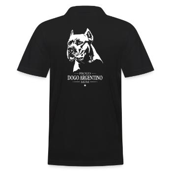 Dogue Argentino Maman Chien Chien Wilsigns - Polo Homme - noir - Dos - Kai (181cm)