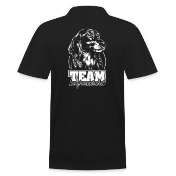 ÉQUIPE Teckel à poil long Chien Chiens Wilsigns - Polo Homme - noir - Dos - Kai (181cm)