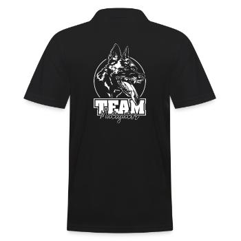TEAM MALIGATOR Malinois Hundesport Hunde Wilsigns - Männer Poloshirt - Schwarz - Hinten - Kai (181cm)