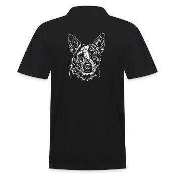 CHIEN BÉTAIL AUSTRALIEN - HEELER Wilsigns dogs - Polo Homme - noir - Dos - Kai (181cm)