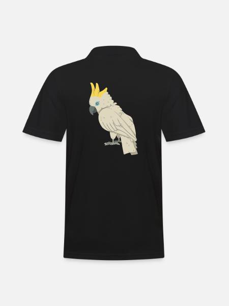 Cockatoo - Men's Polo Shirt - black