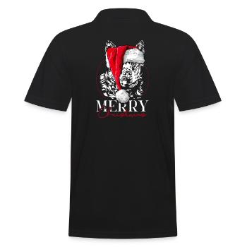 Santa MUDI Joyeux Noël Chiens Wilsigns - Polo Homme - noir - Dos - Kai (181cm)