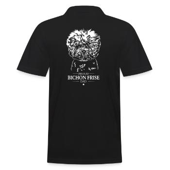 Bichon frisé Papa Chien Chiens Wilsigns - Polo Homme - noir - Dos - Kai (181cm)