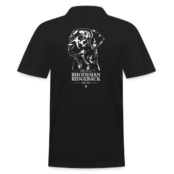 Rhodesian Ridgeback Mom Dog Dog Wilsigns - Men's Polo Shirt - black - Back - Kai (181cm)