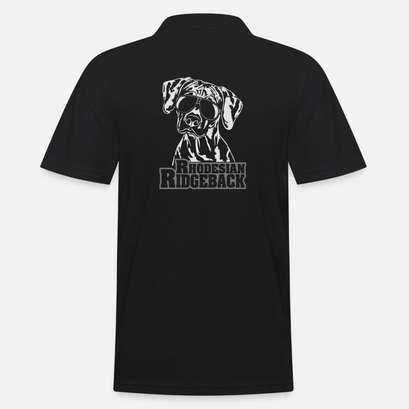 RHODESIAN RIDGEBACK cool - Männer Poloshirt - Schwarz