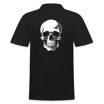 Crâne - Polo Homme - noir - Dos - Kai (181cm)