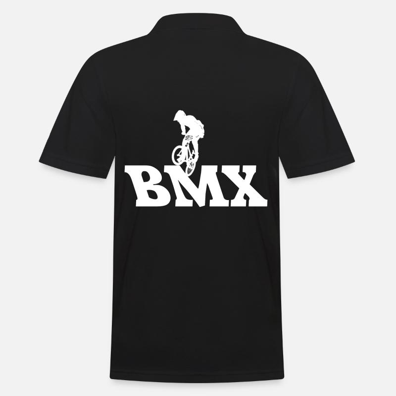 BMX - Männer Poloshirt - Schwarz