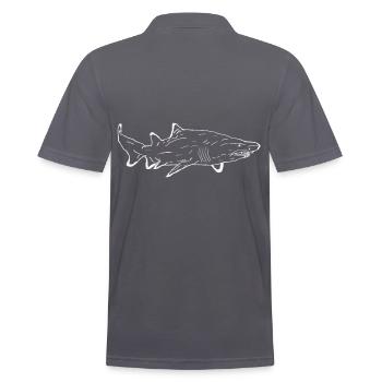 Bullenhai - Männer Poloshirt - Anthrazit - Hinten - Nico (186cm)