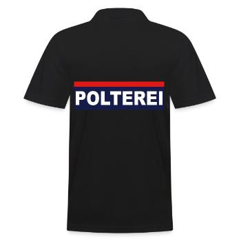 Polterei Sauf Polizei Österreich - Männer Poloshirt - Schwarz - Hinten - Kai (181cm)