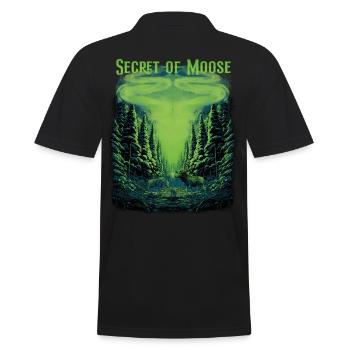 Secret of Moose - Aurora - Men's Polo Shirt - black - Back - Kai (181cm)