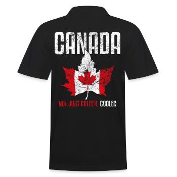 Canadian Funny Quotes Cooler Colder Vintage - Polo Homme - noir - Dos - Kai (181cm)
