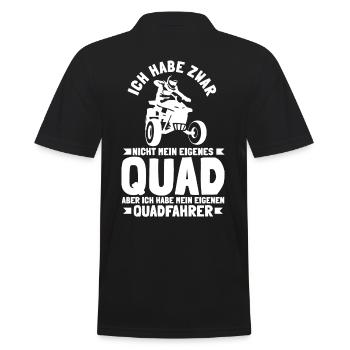 Mein Eigenes Quad Frauen Lustige Sprüche - Männer Poloshirt - Schwarz - Hinten - Kai (181cm)