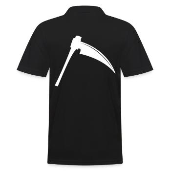scythe - Men's Polo Shirt - black - Back - Kai (181cm)