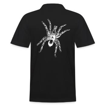 spider - Men's Polo Shirt - black - Back - Kai (181cm)