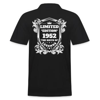 1952 - Männer Poloshirt - Schwarz - Hinten - Kai (181cm)