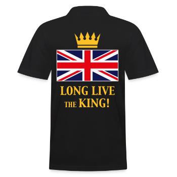 Vive le Roi ! (Angleterre / Grande-Bretagne / 4C) - Polo Homme - noir - Dos - Kai (181cm)