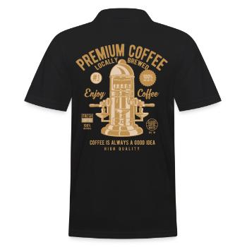 Coffee Classic Machine à café Premium connaisseur - Polo Homme - noir - Dos - Kai (181cm)