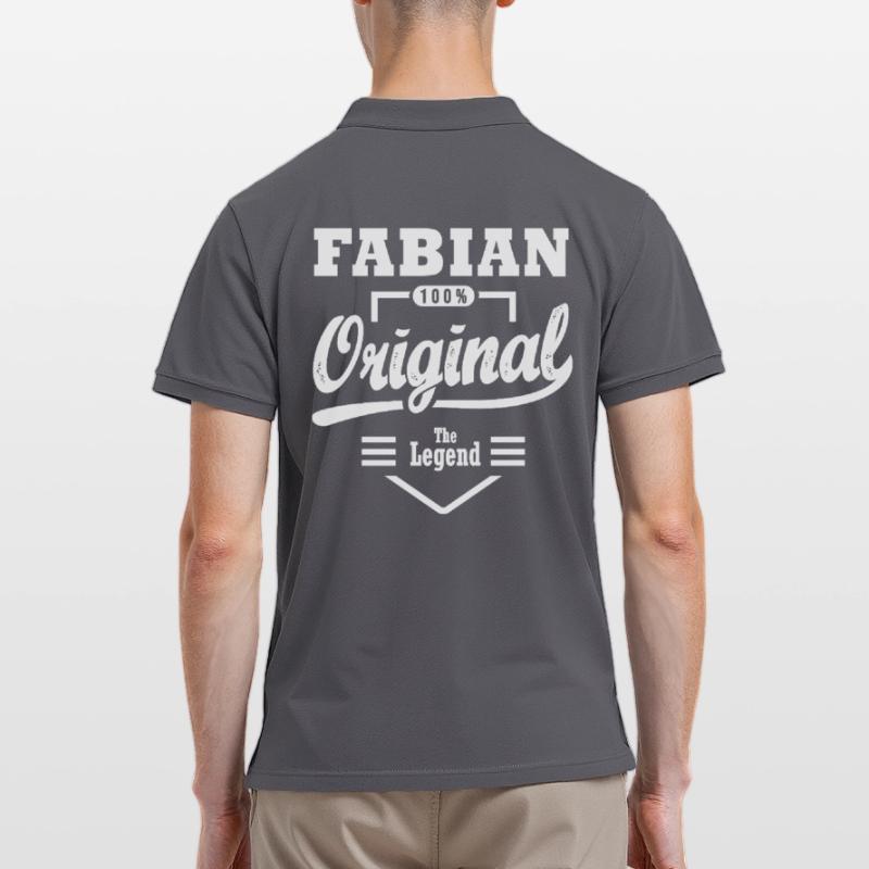Fabian original gift personalized first name fabian Men's Polo Shirt