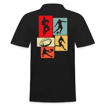 Rugby - Polo Homme - noir - Dos - Kai (181cm)