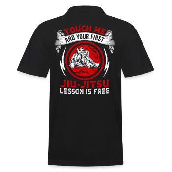 Touch me et votre premier cours de Jiu Jitsu est gratuit - Polo Homme - noir - Dos - Kai (181cm)