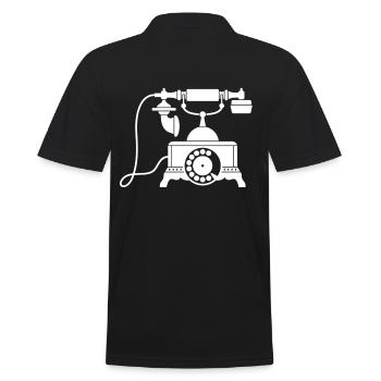 téléphone - Polo Homme - noir - Dos - Kai (181cm)
