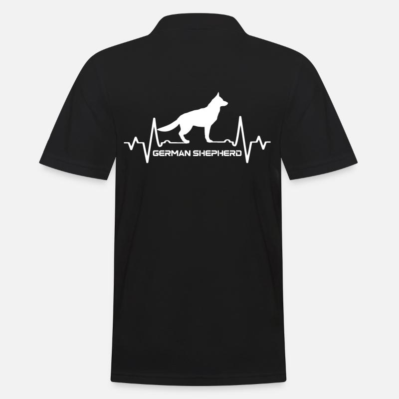 Deutscher Schäferhund - Männer Poloshirt - Schwarz