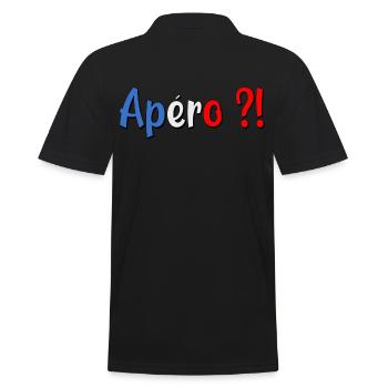 Apéro - Apéritif - France - Polo Homme - noir - Dos - Kai (181cm)