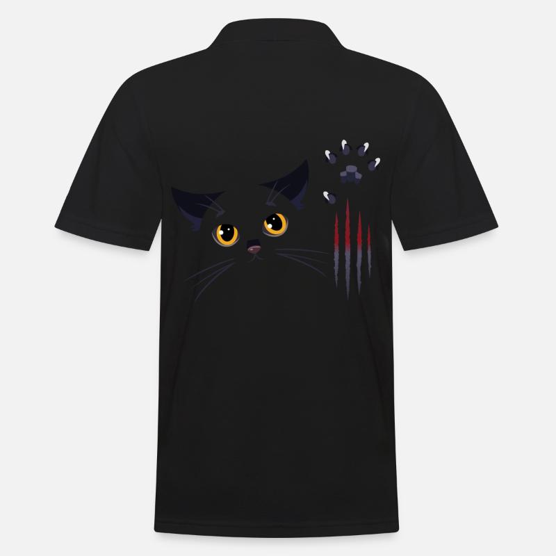 black cat - Men's Polo Shirt - black