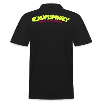 Gromspiracy - Riders of the Gromercalypse - Männer Poloshirt - Schwarz - Hinten - Kai (181cm)