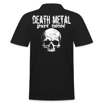Crâne de Death Metal - Polo Homme - noir - Dos - Kai (181cm)