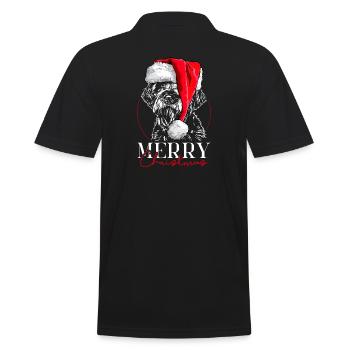 Santa KORTHALS GRIFFON Joyeux Noël Wilsigns - Polo Homme - noir - Dos - Kai (181cm)