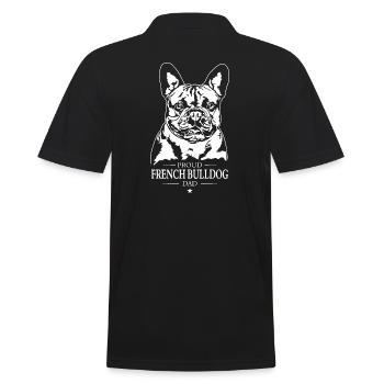 Bouledogue Français Papa Chien Chien Frenchie Wilsigns - Polo Homme - noir - Dos - Kai (181cm)