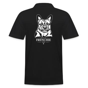 Frenchie Dad Chiens Bouledogue Français Wilsigns - Polo Homme - noir - Dos - Kai (181cm)