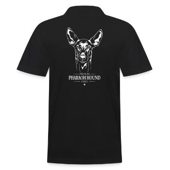 Pharaoh Hound Dad Dogs Pharaoh Hound Wilsigns - Men's Polo Shirt - black - Back - Kai (181cm)