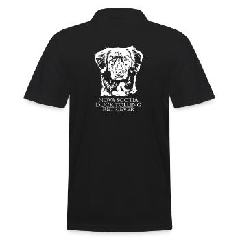 Nouvelle-Écosse Canard à péage Retriever Portrait Chiens - Polo Homme - noir - Dos - Kai (181cm)