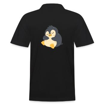 Le pingouin dort - Polo Homme - noir - Dos - Kai (181cm)
