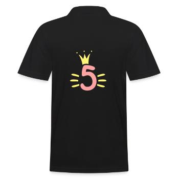 Couronne du 5e anniversaire - Polo Homme - noir - Dos - Kai (181cm)
