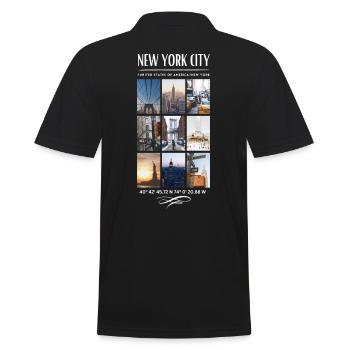 New York City Skyline NYC Manhattan - Polo Homme - noir - Dos - Kai (181cm)