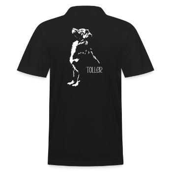 Great Silhouette Retriever Dog Dog Wilsigns - Men's Polo Shirt - black - Back - Kai (181cm)