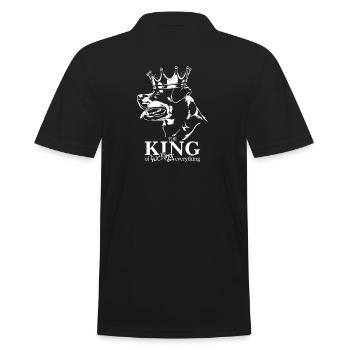 Rottweiler Roi de tout Chiens Disant - Polo Homme - noir - Dos - Kai (181cm)