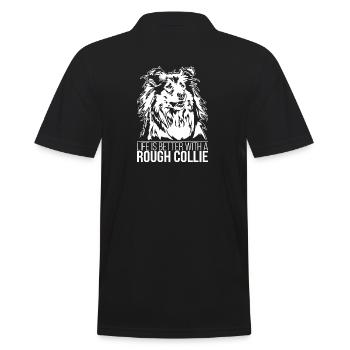 La vie rugueuse de Collie est meilleure Chien Chien Wilsigns - Polo Homme - noir - Dos - Kai (181cm)