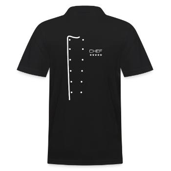 Chef Cook Jacket Cook - Men's Polo Shirt - black - Back - Kai (181cm)
