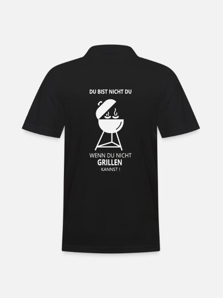 DU BIST NICHT DU - Für Griller - Männer Poloshirt - Schwarz