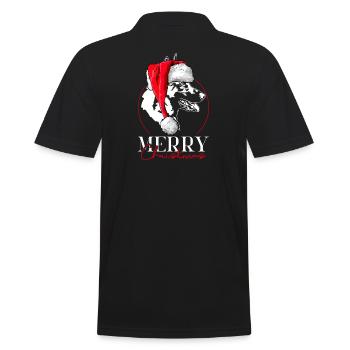 Père Noël Malinois Joyeux Noël Chiens Chien Wilsigns - Polo Homme - noir - Dos - Kai (181cm)