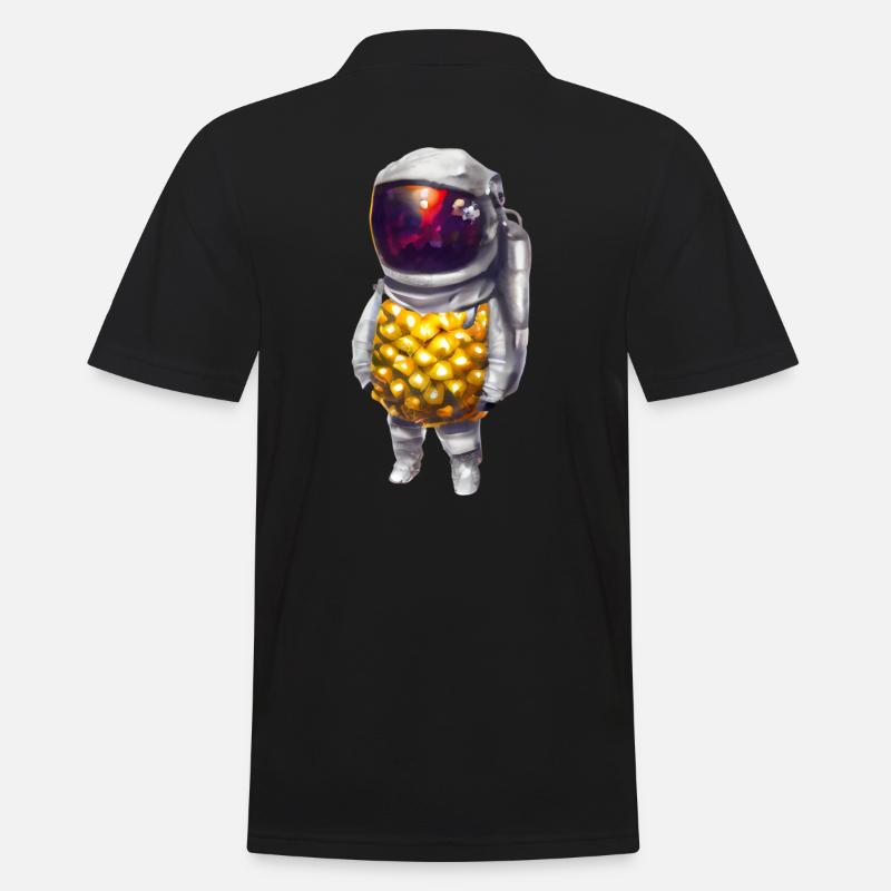 Ananas Astronaute - Polo Homme - noir