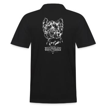 West Highland White Terrier Dad Dogs Wilsigns - Polo Homme - noir - Dos - Kai (181cm)