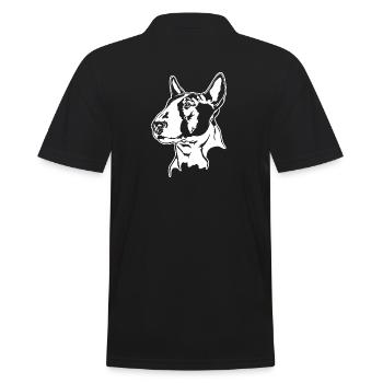 BULL TERRIER Chiens Portrait Wilsigns - Polo Homme - noir - Dos - Kai (181cm)