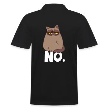 Chat grincheux - Polo Homme - noir - Dos - Kai (181cm)