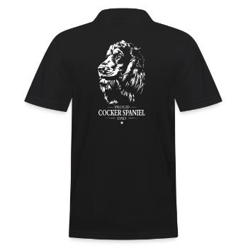 Cocker Spaniel Dad Dog Dog Wilsigns - Men's Polo Shirt - black - Back - Kai (181cm)